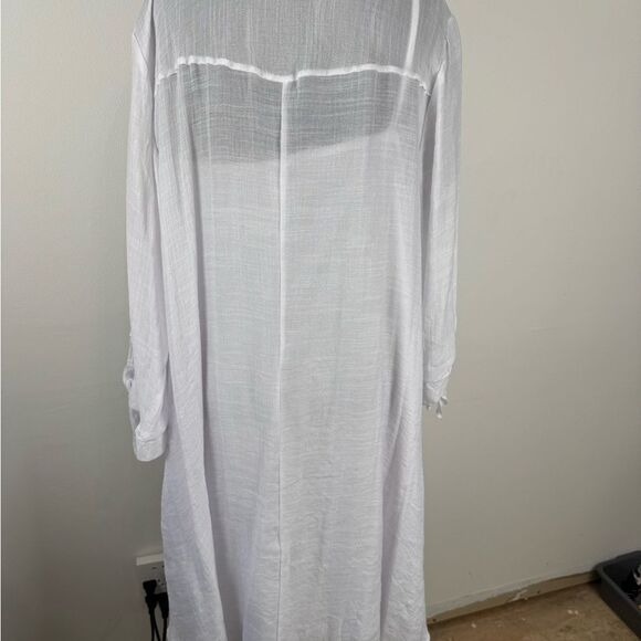 Mlle Gabrielle Light white Textured Fabric dress - Picture 6 of 6